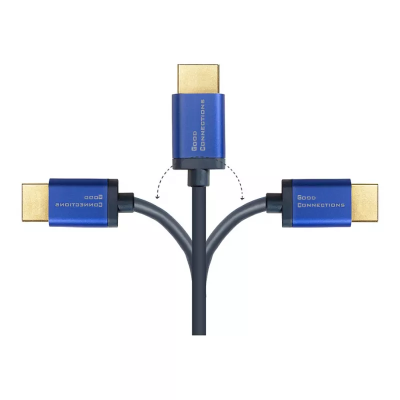 Good Connections 4521-SF020B - 2 m - HDMI Type A (standartinis) - HDMI Type A (standartinis) - 48 Gbit/s - garso grįžtamasis kanalas (ARC) - mėlyna