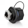 Alcasa IC06-R103 - RJ45 jungtis - Juoda - Varis - Plastikas - Silikagelis - IP65 - IP67 - -40 - 80 °C