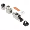 RJ45 kištukas Cat. 6A, beįrankis, STP ekranuotas, metalinis, 5 krypčių, Good (GC-N0165)