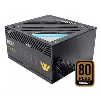 AZZA PSAZ-750W 750 W maitinimo blokas ATX 80 PLUS Bronze juodas, nemodulinis