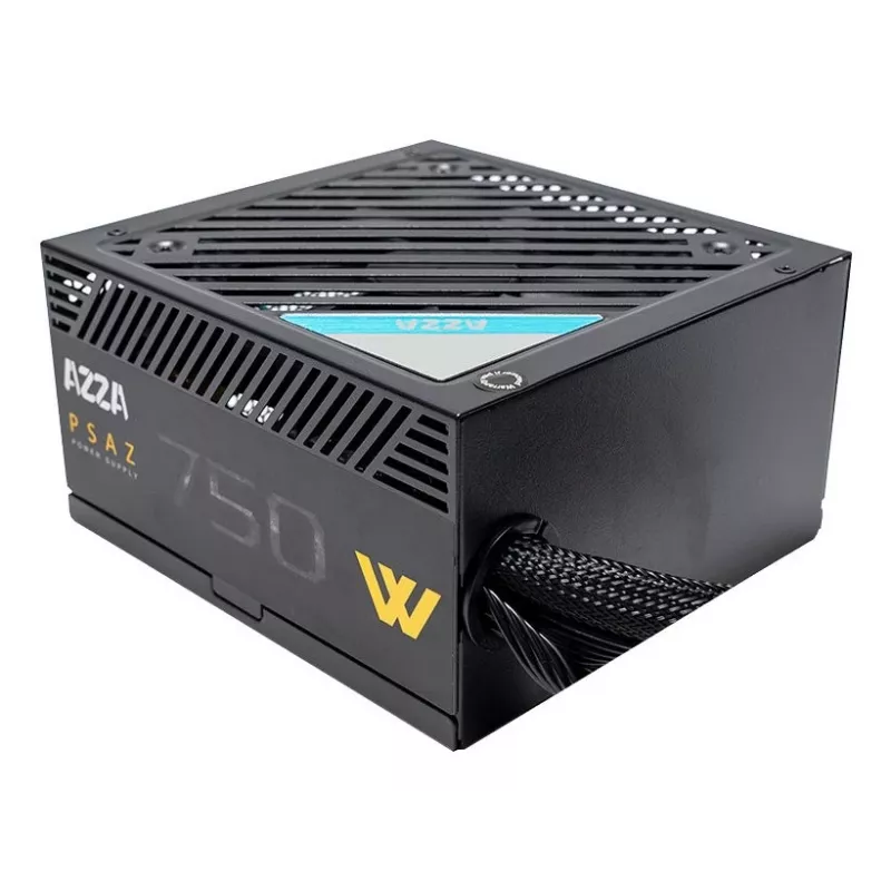 AZZA PSAZ-750W 750 W maitinimo blokas ATX 80 PLUS Bronze juodas, nemodulinis