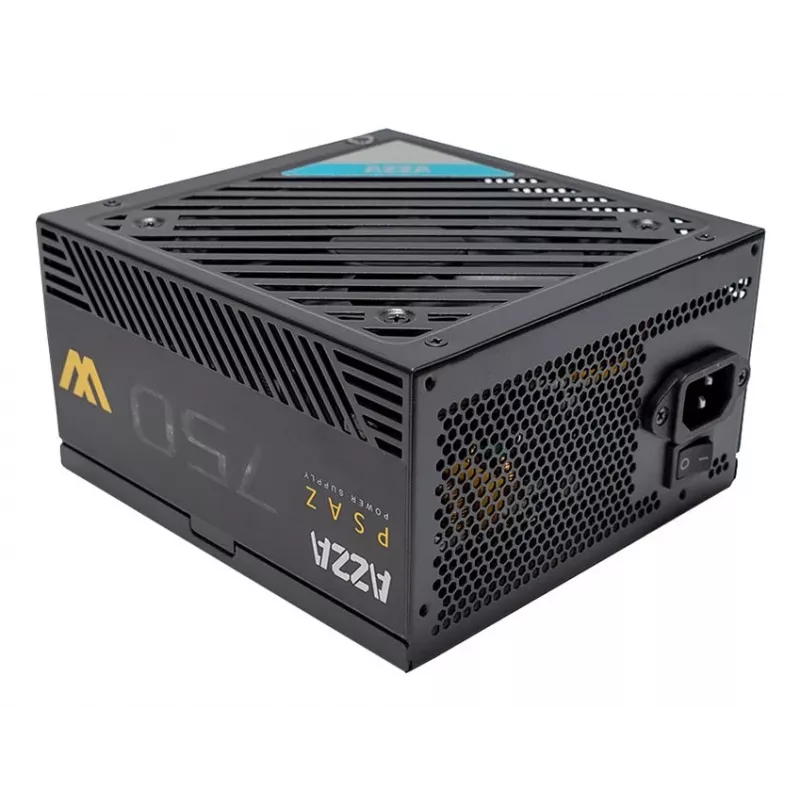 AZZA PSAZ-750W 750 W maitinimo blokas ATX 80 PLUS Bronze juodas, nemodulinis