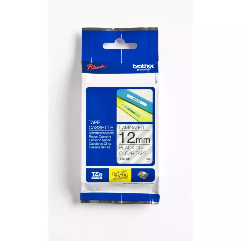 Etikečių juostelė Brother TZE-231 juoda ant baltos