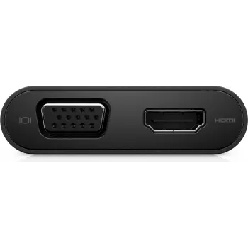 DELL DA200 USB-C adapteris – HDMI / VGA / Ethernet / USB 3.0 – juodas