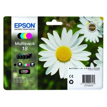 Kasečių rinkinys Epson Daisy Multipack 4 spalvos 18 Claria Home Ink – standartinė talpa