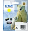 Kasetė Epson C13T26144010 Viena spalva Geltona 26 Claria Premium, pigmentinė, 1 vnt.