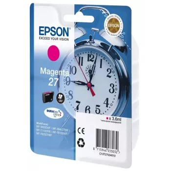 Kasetė rašalinė Epson DURABrite Ultra C13T27034010 purpurinė, pigmentinė, 1 vnt.