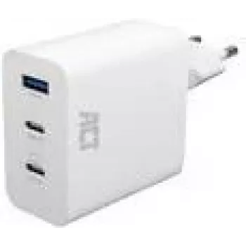 ACT USB-C/USB-A įkroviklis 65W 3 prievadų Power Delivery PPS QuickCharge GaNFast