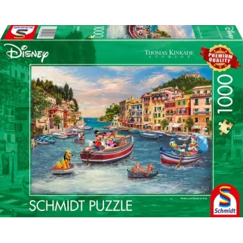 Thomas Kinkade Studios: Disney - Mikis ir Minė Italijoje, Dėlionė 1000 dalių