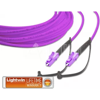 Lightwin Aukštos Kokybės Simplex LWL Patch Laidas, MM OM4, LC - LC LWL Patch Laidas (LSP-50 LC-LC 2.0 OM4)