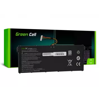 Nešiojamojo kompiuterio baterija Green Cell, skirta ASUS A555 F555 K555 R556 X555, LiPo 4000 mAh, 7,6 V, 4 elementai, juoda