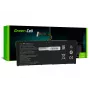Nešiojamojo kompiuterio baterija Green Cell, skirta ASUS A555 F555 K555 R556 X555, LiPo 4000 mAh, 7,6 V, 4 elementai, juoda
