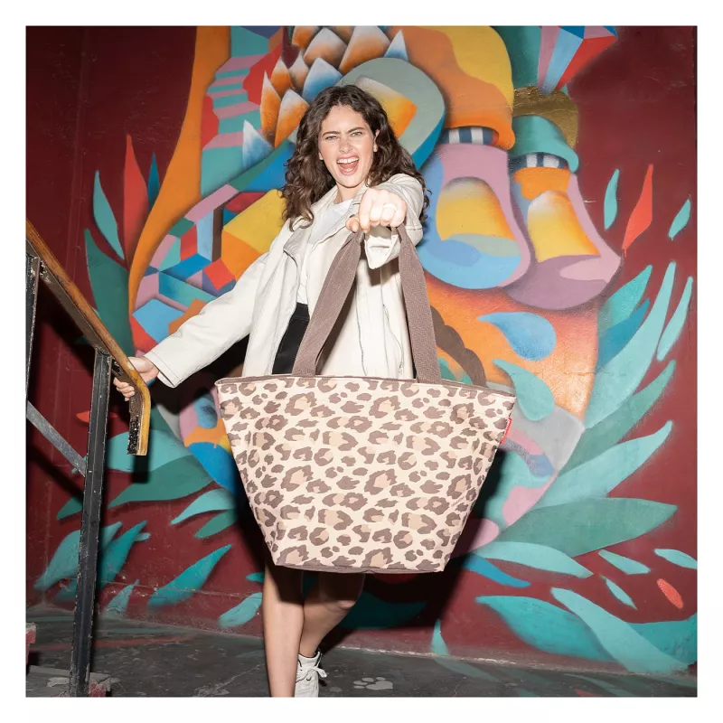 reisenthel Shopping Bag shopper M LEO MACCHIATO sintetinė medžiaga ruda ZS6048 (ZS6048)