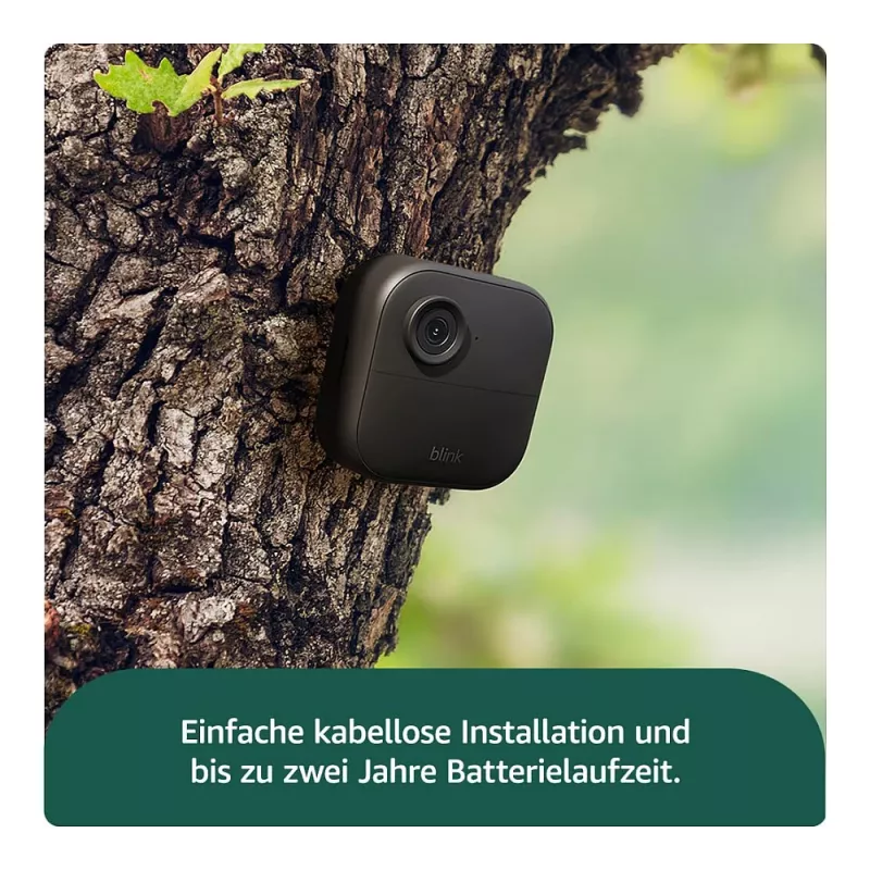 AMAZON (RING) Blink Outdoor 4 – Belaidė lauko stebėjimo kamera – atspari orams – 1080p – naktinis matymas – garsas – Wi-Fi (B0B1N5RL1Q)