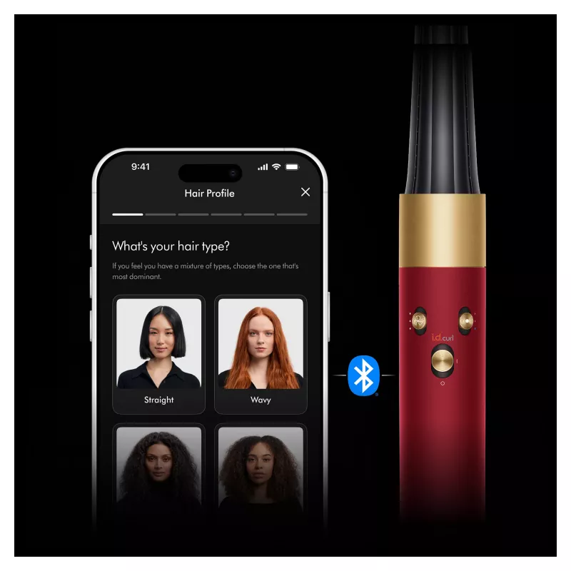 Dyson Airwrap i.d. Straight + Wavy Limited Edition daugiafunkcinis formuotojas raudonai/auksinis, Bluetooth