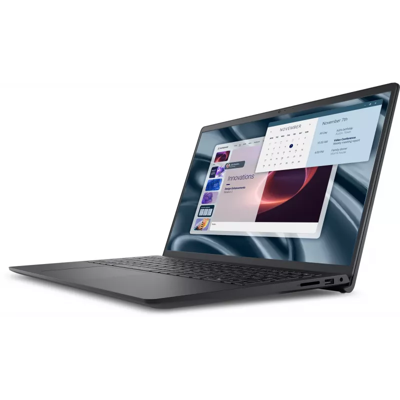 Nešiojamas kompiuteris Dell PV15255 – 15,6 colio Full HD, AMD Ryzen 3 7320U 2,4 GHz, 8 GB LPDDR5, 512 GB SSD, Windows 11 Pro, juodas