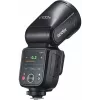 Blykstė Godox V100‑N Nikon – nešiojama TTL Li‑ion blykstė su nuimama galvute