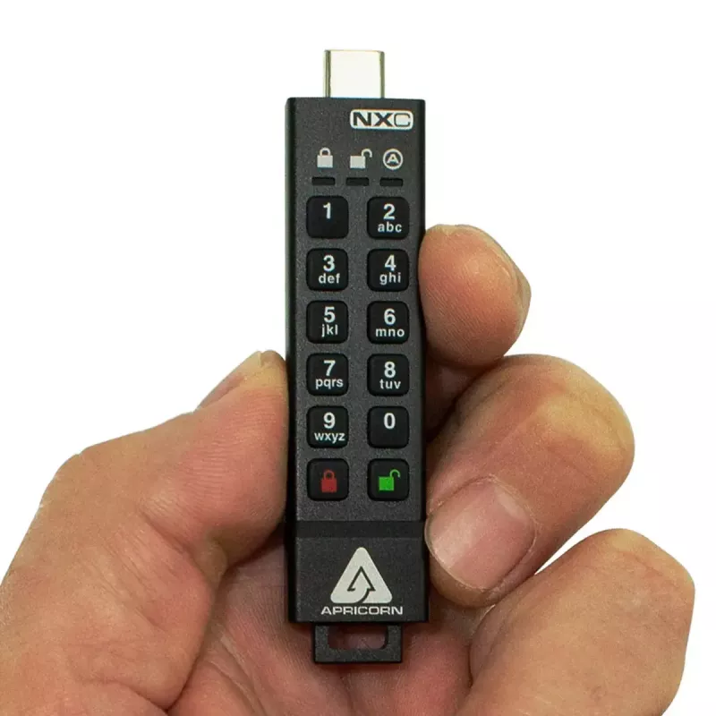 USB atmintukas Apricorn 64GB USB Type-A 3.2 Gen 1 Aegis Secure Key 3NXC
