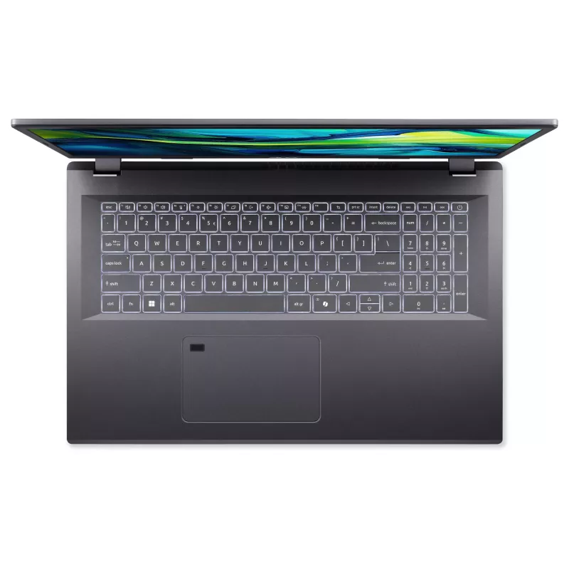 Nešiojamas kompiuteris Acer Aspire 17 A17-51M-742J — Intel Core 7 150U, 17.3 colio FHD, 16 GB LPDDR5, 1 TB SSD, Windows 11