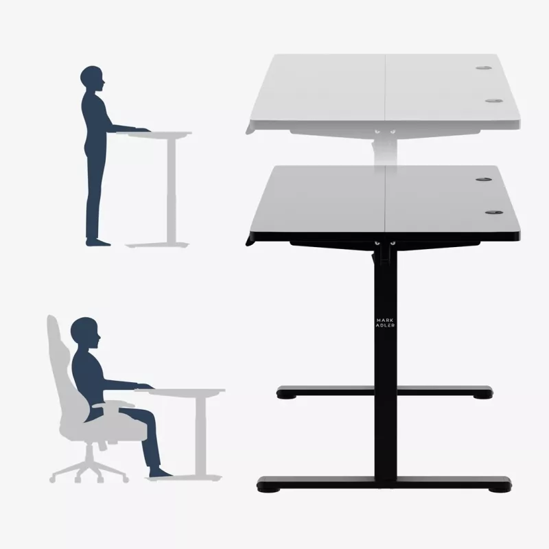 Reguliuojamo aukščio stalas mark adler Leader 7.3 juodas – ergonomiška darbo vieta