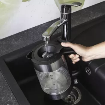 Elektrinis virdulys ProfiCook PC-WKS 1322 G – 1.7 L, 2200 W, stiklas ir nerūdijantis plienas, belaidis