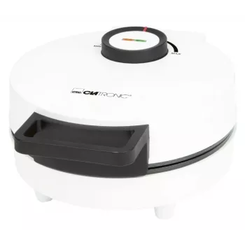 Vafelinė Clatronic WA 3832 – 1 apvalus vaflis, 1200 W, 20 cm plokštės, juoda/balta