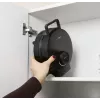 Vafelinė CLATRONIC WA 3832 – vienas apvalus vaflis, 1200 W, 20 cm plokštelės, juoda