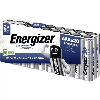 Energizer Ultimate FR03 Micro AAA ličio baterija 1250 mAh 1,5 V 20 vnt. (E304283300)