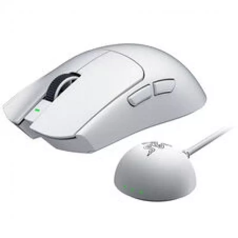 Razer Viper V4 Pro White belaidė žaidimų pelė – 50 g itin lengva, 50.000 DPI