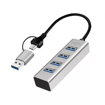 USB 3.0 4 prievadų USB-A šakotuvas 5 Gbit/s