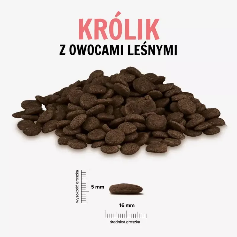 PAKA ZWIERZAKA sausas ėdalas triušiams su triušiena ir miško vaisiais L 1,5 kg