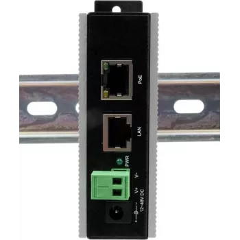 Exsys EX-6007POE-WT Ethernet PoE Gigabit Injector – 1×Gigabit RJ45, PoE, 12–24V gnybtų blokas