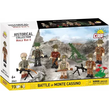 Konstruktorius Coblocks Monte Cassino mūšis COBI-2063 Istorinis karinis dioramas
