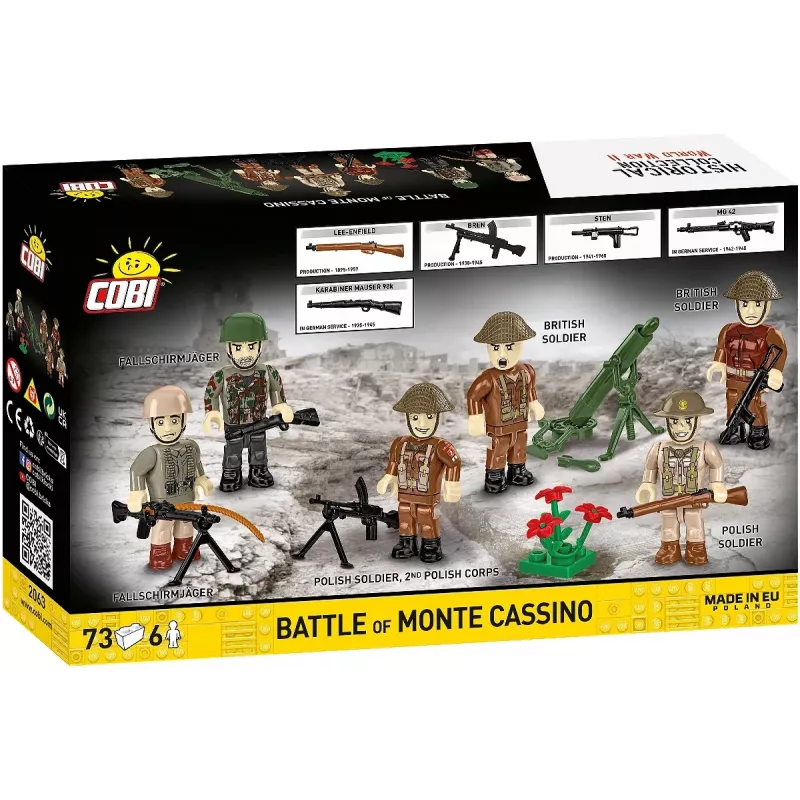 Konstruktorius Coblocks Monte Cassino mūšis COBI-2063 Istorinis karinis dioramas