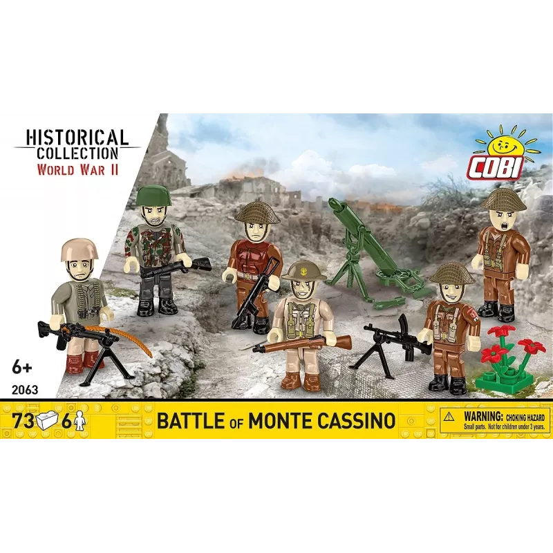 Konstruktorius Coblocks Monte Cassino mūšis COBI-2063 Istorinis karinis dioramas