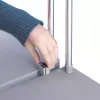 Laisvai stovintis šiukšlių maišų laikiklis Hailo ProfiLine MSS XXXL – vidaus naudojimui, aliuminis/metalas/plastikas, 430×450×970 mm