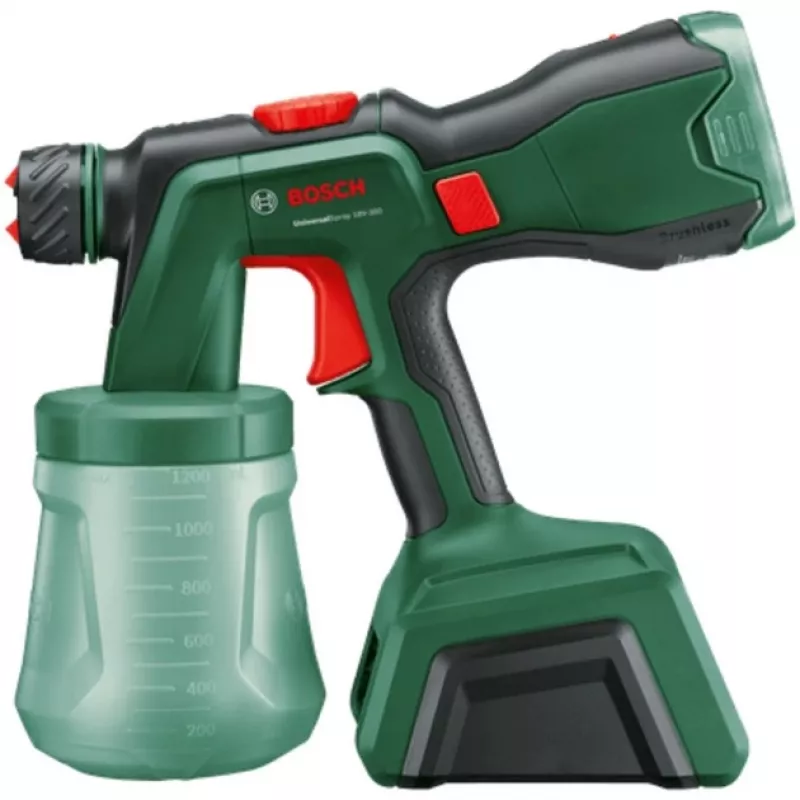 Baterijinis purškimo pistoletas UniversalSpray 18V-300 solo (Žalias, be akumuliatoriaus ir įkroviklio, POWER FOR ALL ALLIANCE)