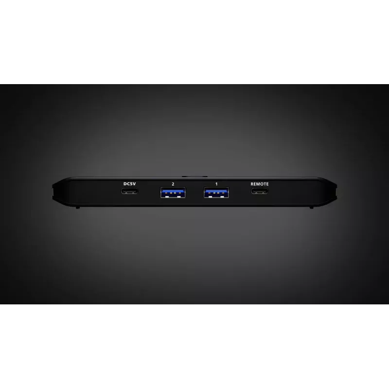 USB 3.2 Gen 1 dalijimo jungiklis ATEN US4324 — 2 pagrindiniai kompiuteriai 4 įrenginiams, USB-A/USB-C sąsajos, 5 Gbit/s