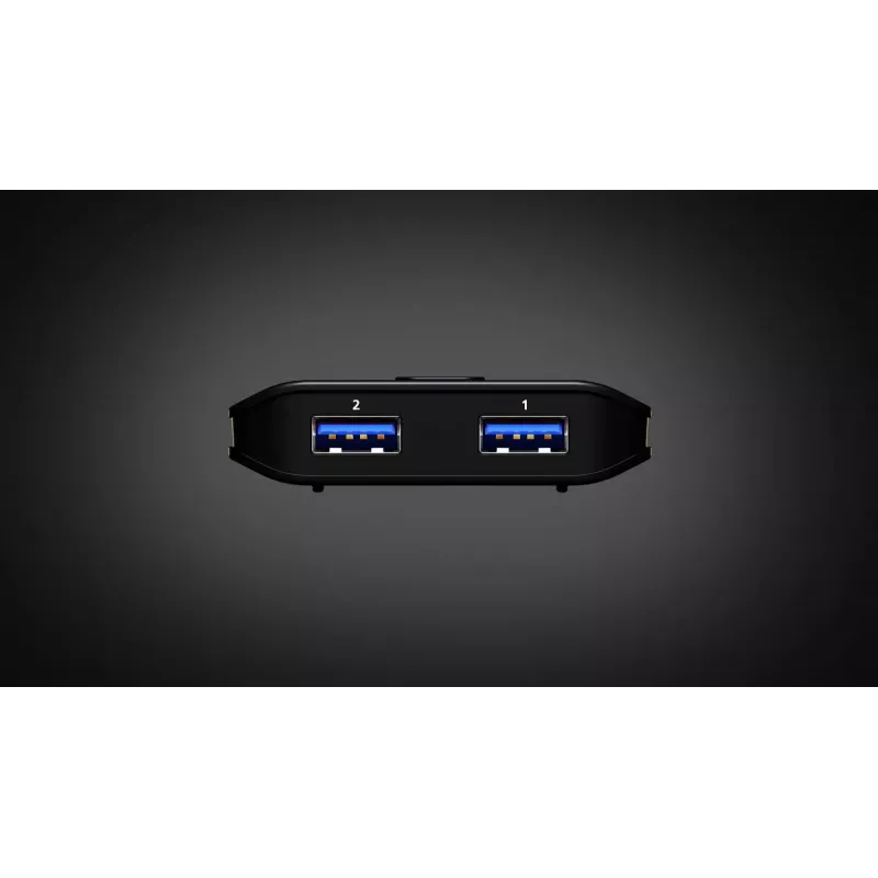 USB 3.2 Gen 1 2x2 dalijimosi jungiklis ATEN US4322 — 2 šeimininkai / 2 įrenginiai, Type-A