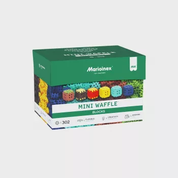 Konstruktorius Marioinex Mini Waffle 302 dalys – sukraunami tarpusavyje sujungiami blokeliai