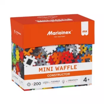 Konstruktorius Marioinex Mini Waffle 200 dalių – kūrybiški statybos blokeliai