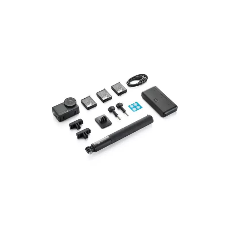 Veiksmo kamera DJI Osmo Action 6 Adventure Combo – 38 MP, 4K Ultra HD, 1/1,1 colio CMOS, 155° matymo laukas, 2x skaitmeninis priartinimas