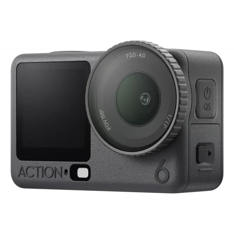 Veiksmo kamera DJI Osmo Action 6 Adventure Combo – 38 MP, 4K Ultra HD, 1/1,1 colio CMOS, 155° matymo laukas, 2x skaitmeninis priartinimas