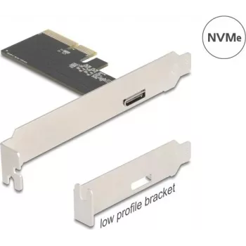 DELOCK PCI Express x4 į 1x išorinį OCuLink (SFF-8612) adapterio kortelė, low-profile
