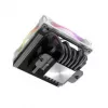 Akasa SOHO H6L RGB baltas – žemo profilio procesoriaus aušintuvas su RGB ventiliatoriumi, tinkamas mini-ITX kompaktinėms sistemoms
