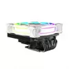 Akasa SOHO H6L RGB baltas – žemo profilio procesoriaus aušintuvas su RGB ventiliatoriumi, tinkamas mini-ITX kompaktinėms sistemoms