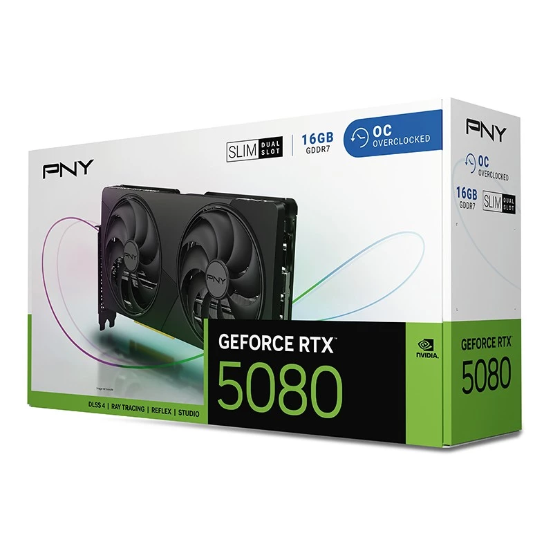 Vaizdo plokštė PNY GeForce RTX 5080 16G Slim