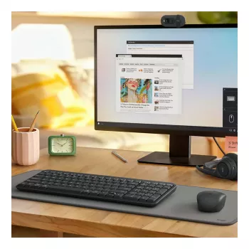 Belaidis klaviatūros ir pelės rinkinys Logitech MK250 GRAPHITE (DEU, CENTRAL-419) 920-013552