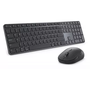 Dell Pro 7 Slim belaidė klaviatūra ir pelė | KM726 | Klaviatūros ir pelės rinkinys | Belaidis | Pelė įtraukta | Rusiškas išdėstymas | Bluetooth | Juoda