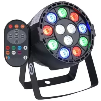 LIGHT4ME P12 LED PAR RGBW – Prožektorius LED RGBW su nuotolinio valdymo pultu